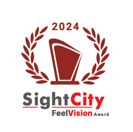 Logo Feelvision Award - Sight City 2024 - Preis als Publikumsliebling der SightCity Messe 2024